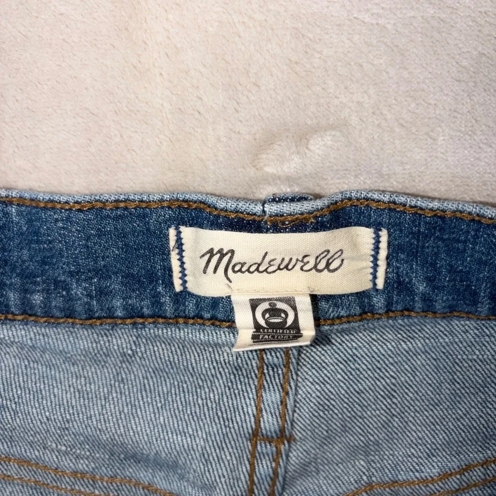 Madewell Full Length Classic Straight Leg Jeans Blue Denim 27 High Rise 826-2207